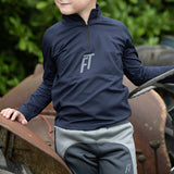 Boys' Sport Active Quarter-Zip Mock Neck Top