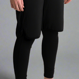 FT Womens Sports Active 2 In 1 Gym Legging Short (full length legging)