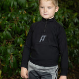 Boys' Sport Active Quarter-Zip Mock Neck Top