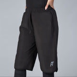 FT Womens Sports Active 2 In 1 Gym Legging Short (full length legging)