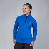 Women's Quarter-Zip Heavy-Stretch Interlock Jersey Top