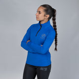 Women's Quarter-Zip Heavy-Stretch Interlock Jersey Top