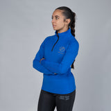 Women's Quarter-Zip Heavy-Stretch Interlock Jersey Top