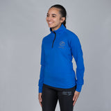 Women's Quarter-Zip Heavy-Stretch Interlock Jersey Top