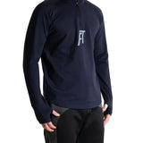 Men's Quarter-Zip Mock Neck Sweatshirt