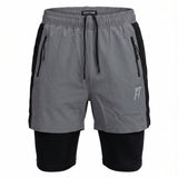 Men's Colorblock 2-in-1 Training Shorts