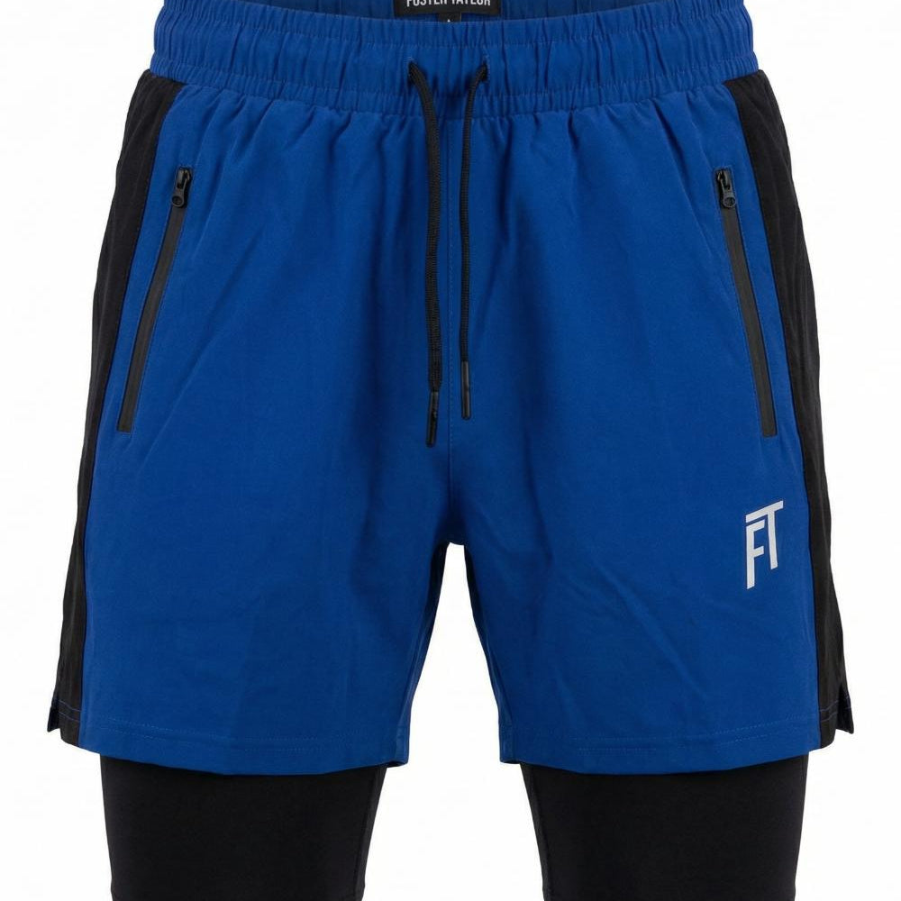 Men's Colorblock 2-in-1 Training Shorts