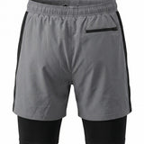 Men's Colorblock 2-in-1 Training Shorts