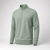 Men's Quarter-Zip Mock Neck Sweatshirt
