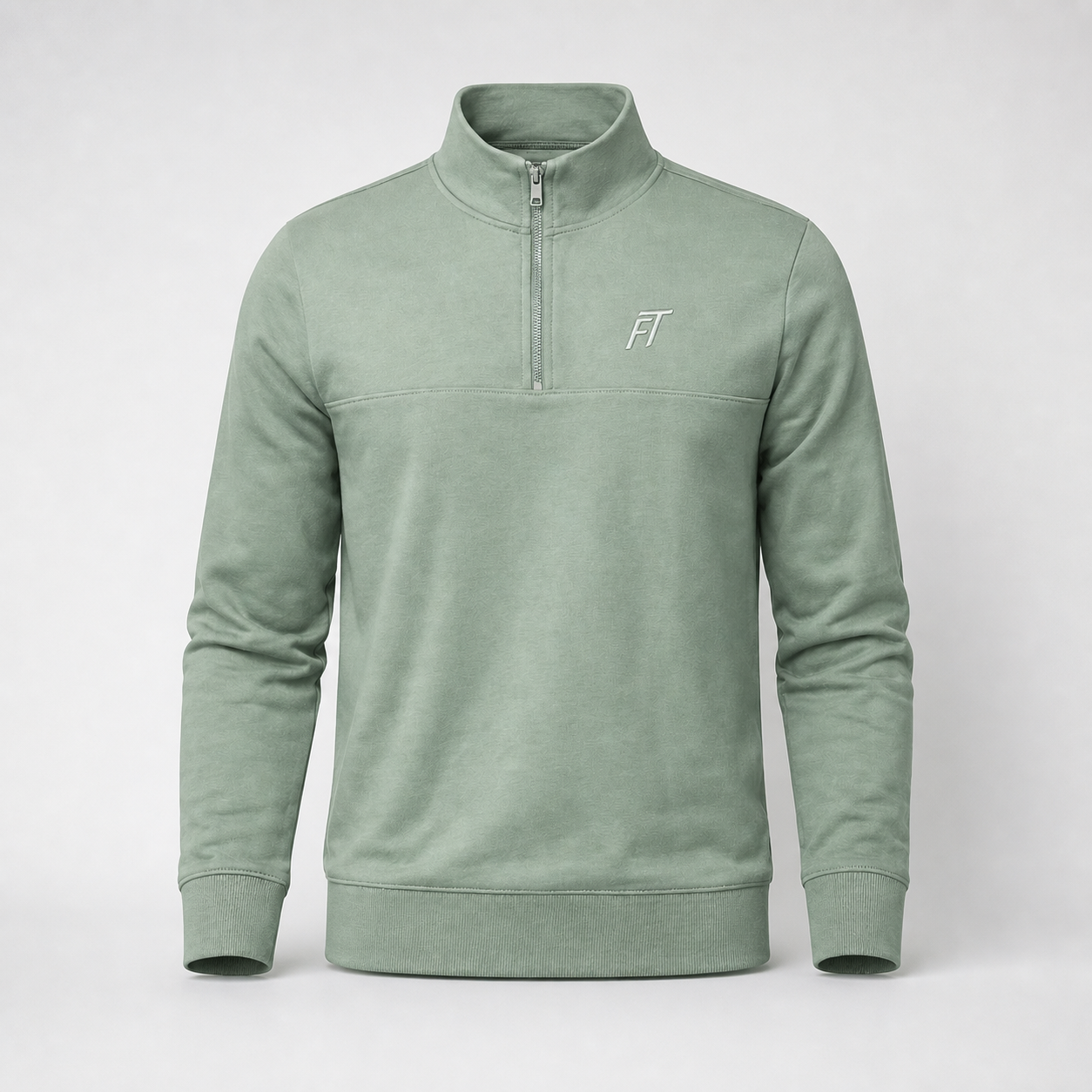 Men's Quarter-Zip Mock Neck Sweatshirt